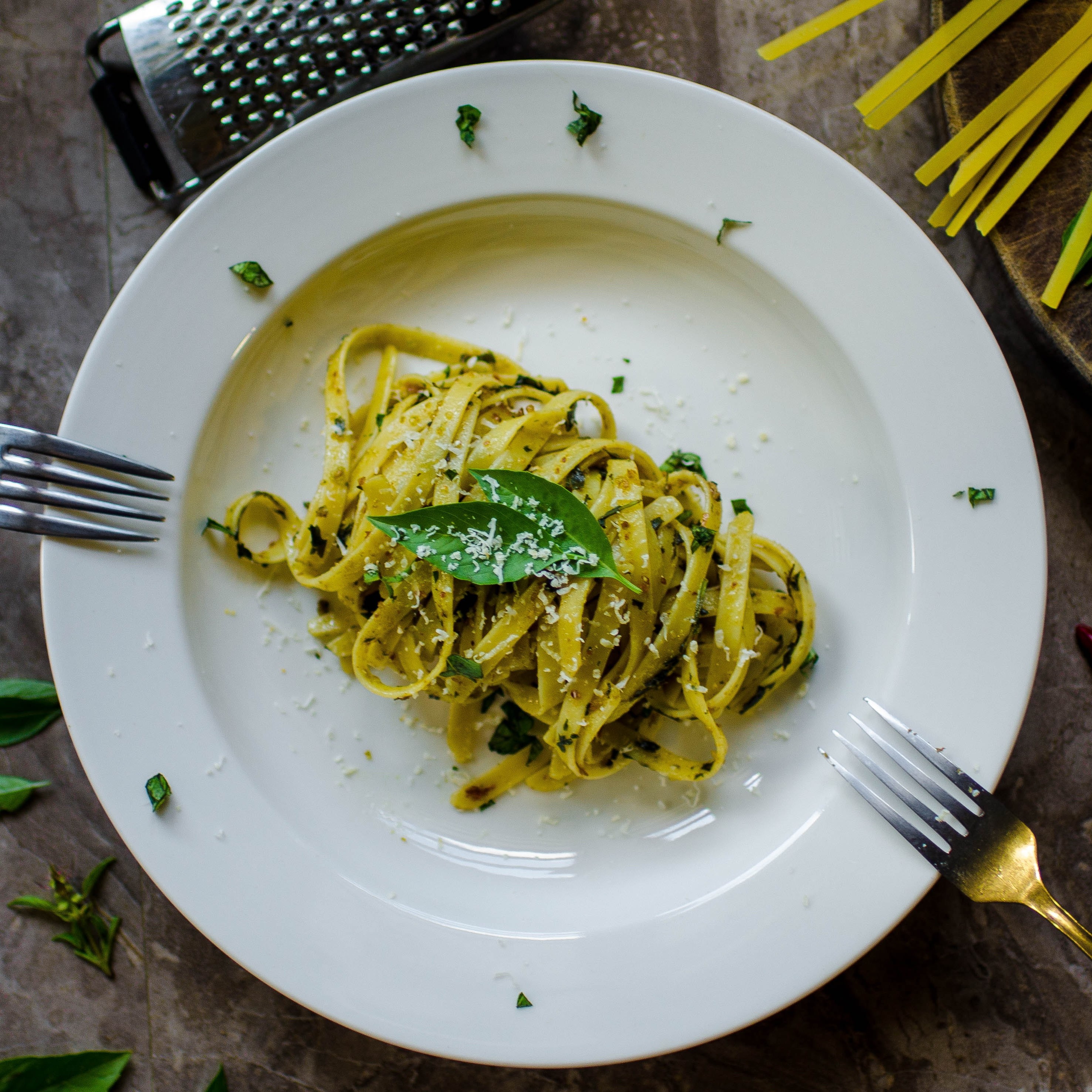 pasta on a plate